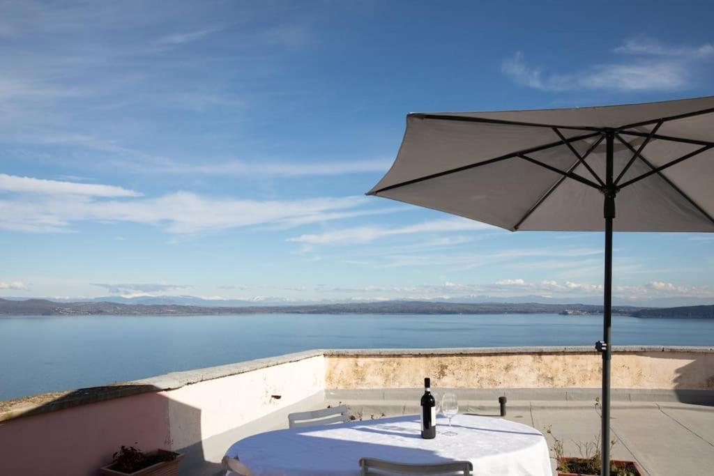 布拉恰诺La Terrazza Nel Borgo公寓 外观 照片
